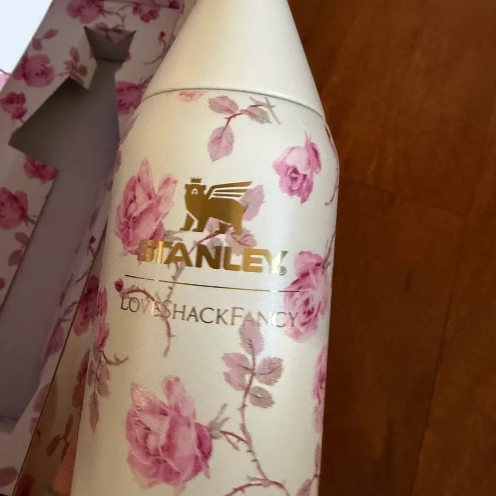 NWT Stanley X LoveShackFancy All Day Slim Bottle Water Bottle | 20 Oz, - Picture 7 of 9
